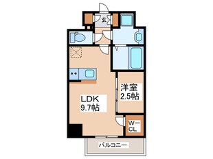 AFFLUENCE難波EASTの物件間取画像